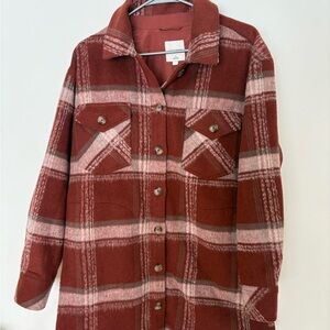 Gentle Fawn Rust Plaid Utility Jacket
